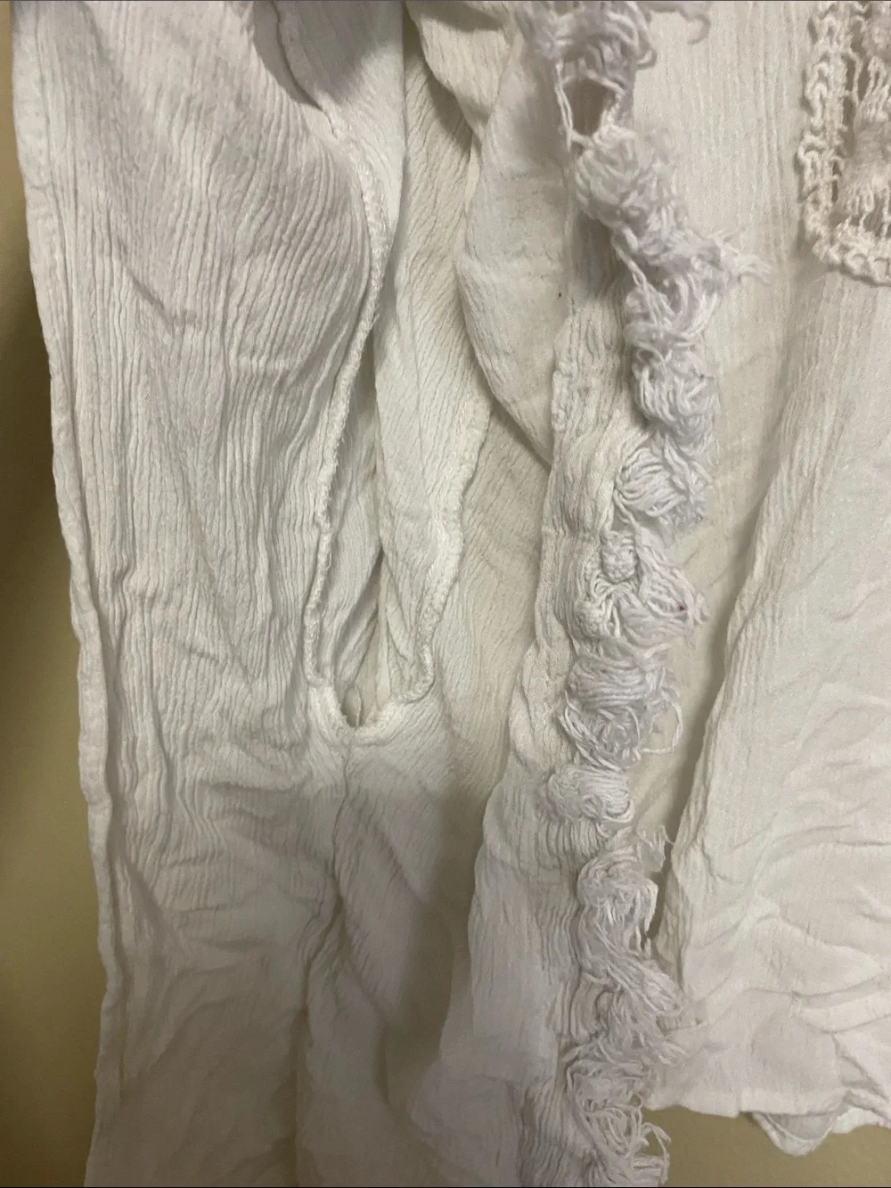 White • Crochet-Accent • Boho • Top - Picture 5 of 6